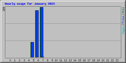 Hourly usage for January 2023